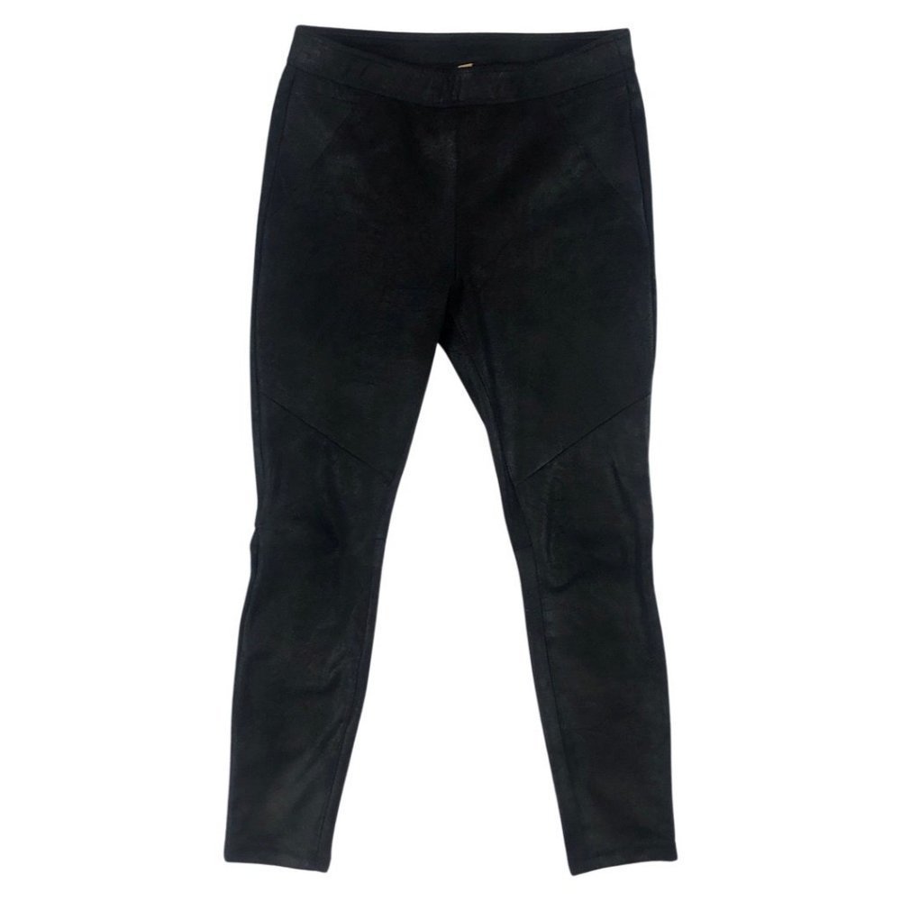 Free People Black Vegan Sueded Legging